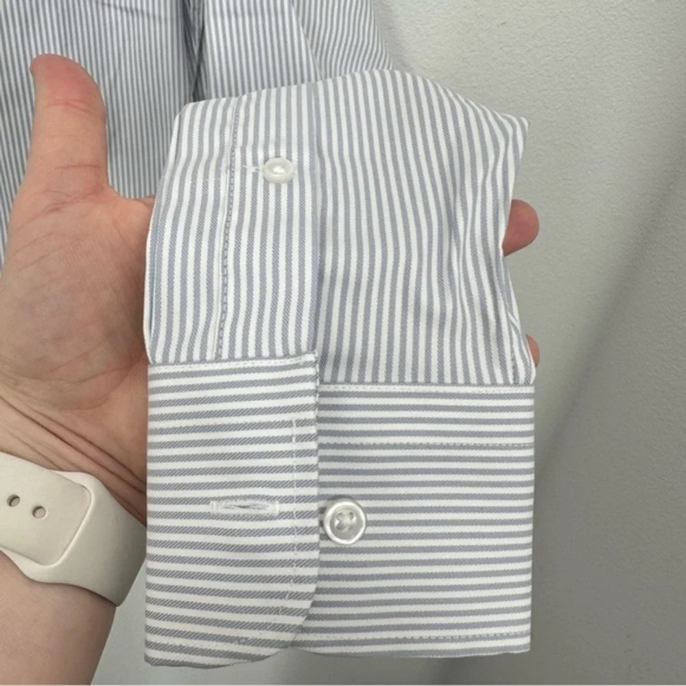 J. Crew‎ Men's Size Small Bowery performance stretch dress shirt Spread Collar